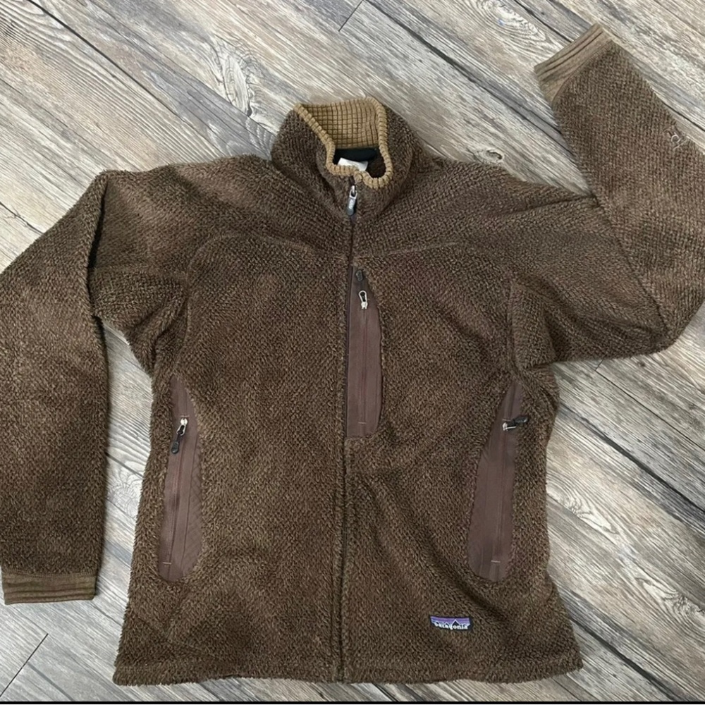 Patagonia Women’s R2 Polartec Full Zip Fleece Size Large, Brown